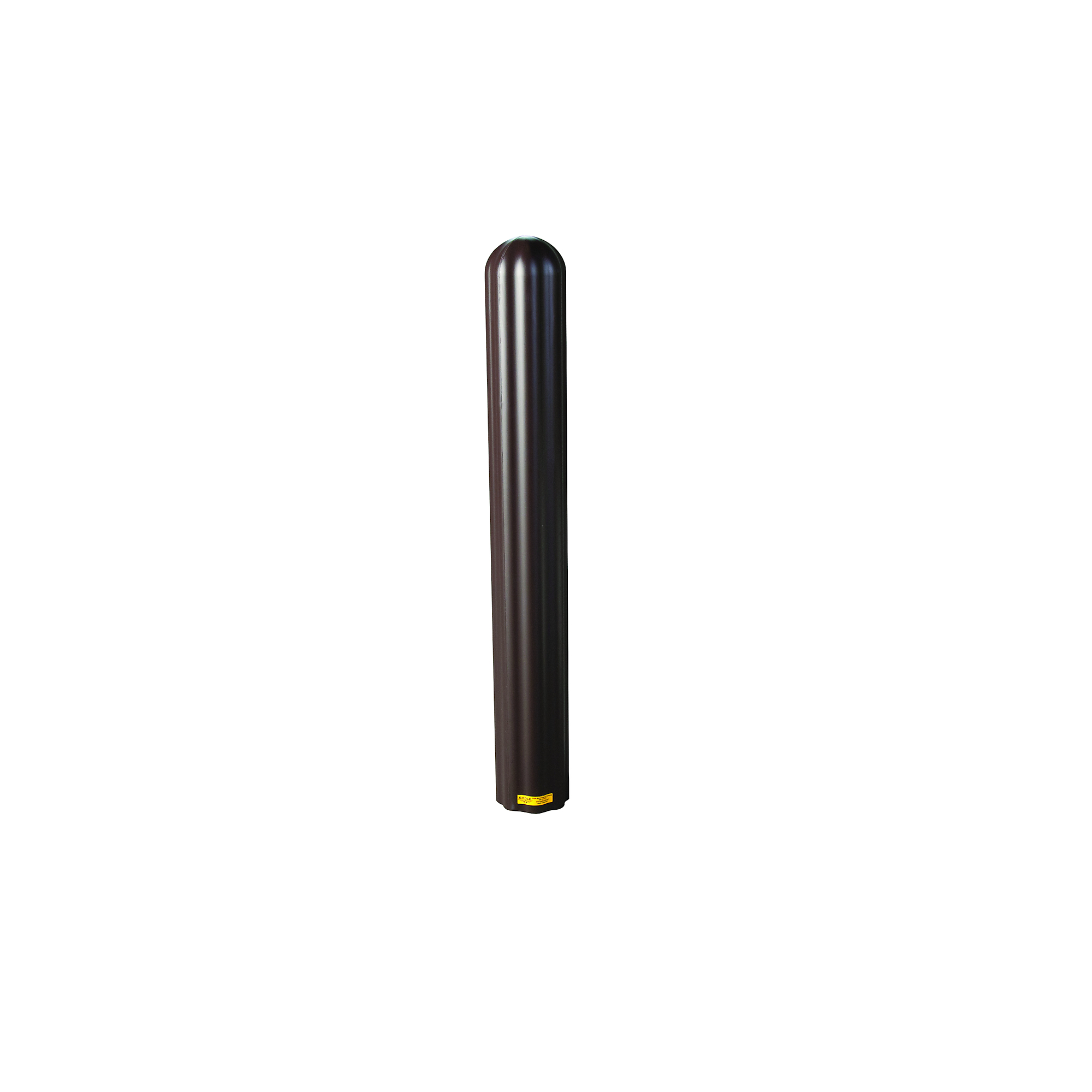 Eagle Fluted Bollard Cover — 6in. x 56in., High-Density Polyethylene, UV Resistant, Brown, Model# 1730BR